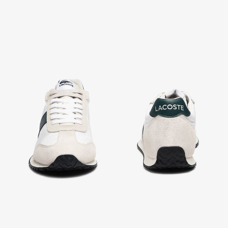 Lacoste Court Pace Textilní Sneakers Béžový Zelene | ZKpDGNQn