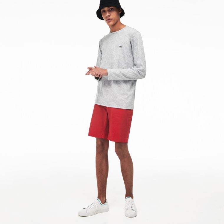 Lacoste Crew Neck Pima Bavlněné Jersey T-shirt Šedé | 0MJjkWx3