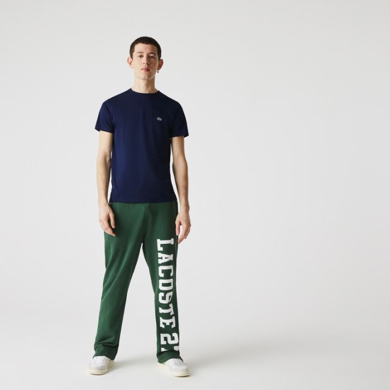 Lacoste Crew Neck Pima Bavlněné Jersey T-shirt Tmavě Blankyt Blankyt | JmwE1HU0