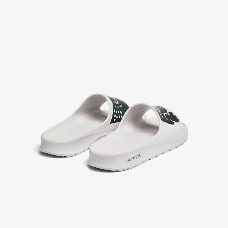 Lacoste Croco 2.0 Syntetická Slides Bílé Tmavě Zelene | JK2v8Hby