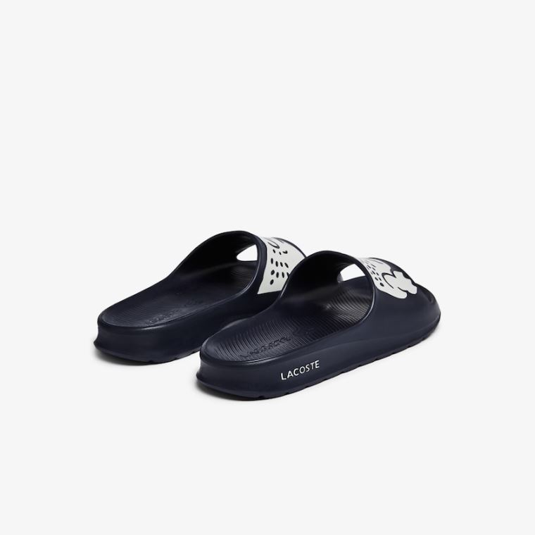 Lacoste Croco 2.0 Syntetická Slides Tmavě Blankyt Bílé | WAOJoL81