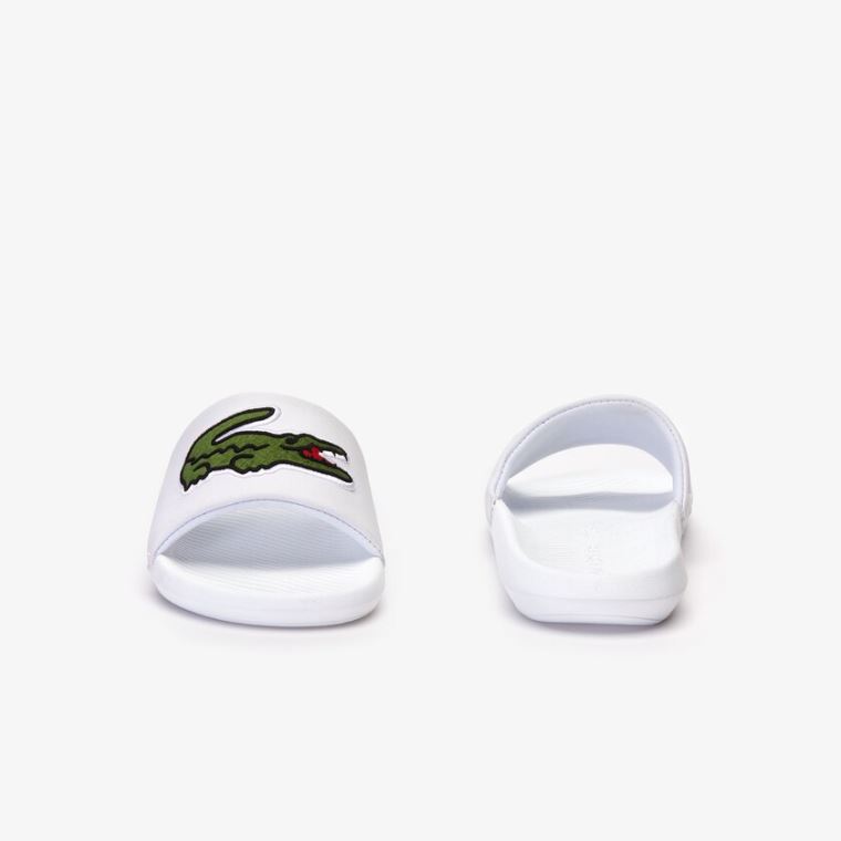 Lacoste Croco Syntetická Slides Bílé Zelene | GoXsopRB