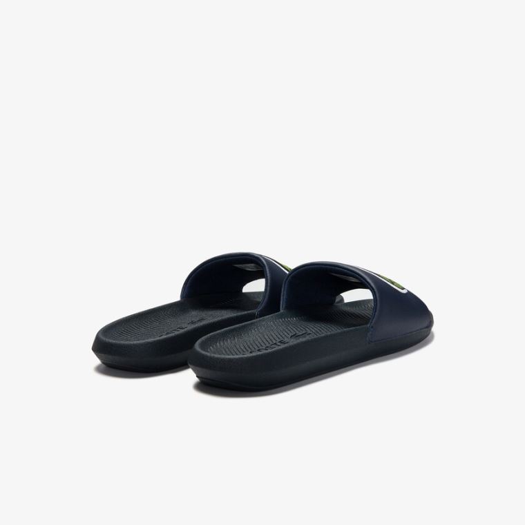 Lacoste Croco Syntetická and PU Slides Tmavě Blankyt | deLR8qgX