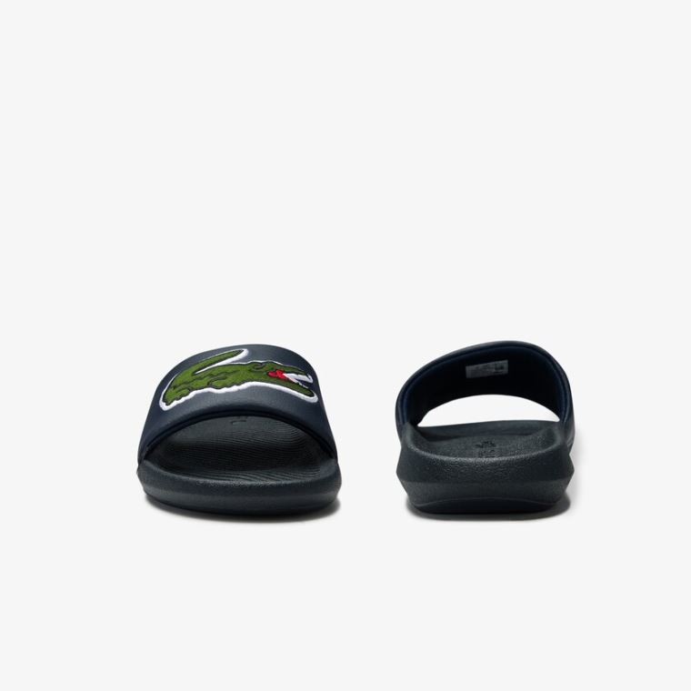 Lacoste Croco Syntetická and PU Slides Tmavě Blankyt | deLR8qgX