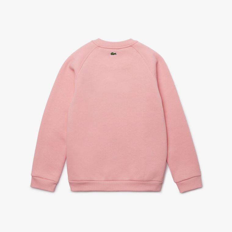 Lacoste Crocodile Graphic Fleece Sweatshirt Růžové | clycL17L