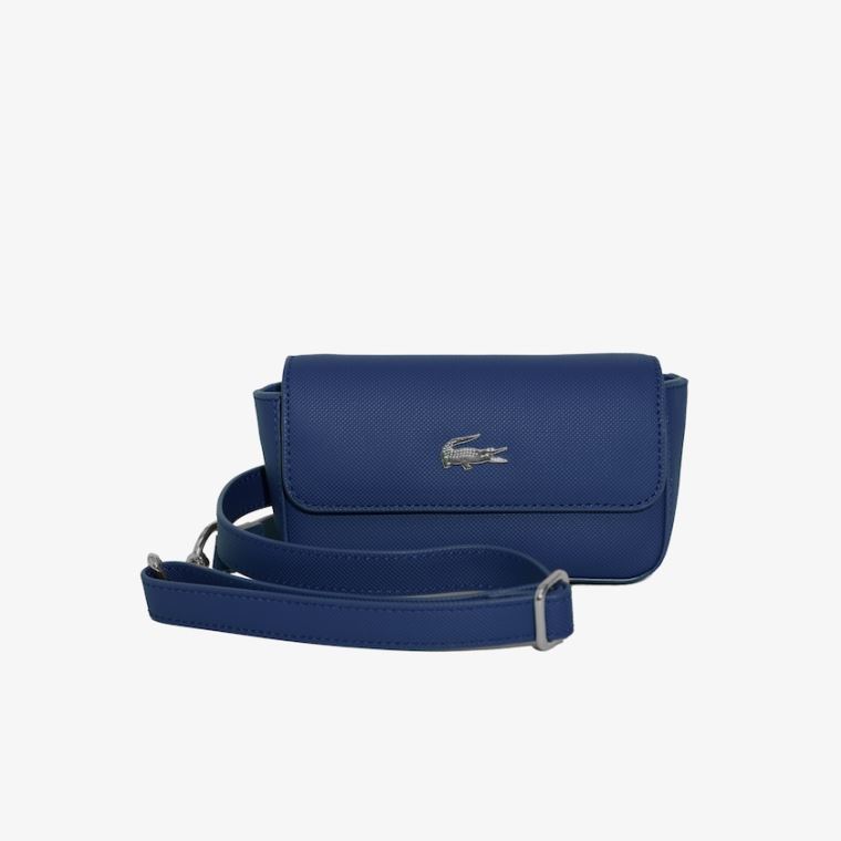 Lacoste Daily Classic Coated Platene Fanny Pack Tmavě Blankyt | eJIE9ALG