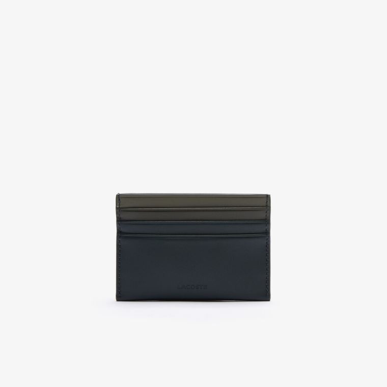 Lacoste Fitzgerald Gradated Læder Card Holder Tmavě Zelene | 1KtD7Cst