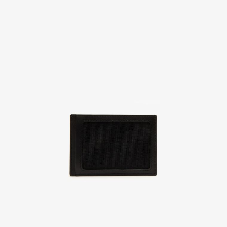 Lacoste Fitzgerald Læder Wallet And Card Holder Set Černé | gcoaziIn