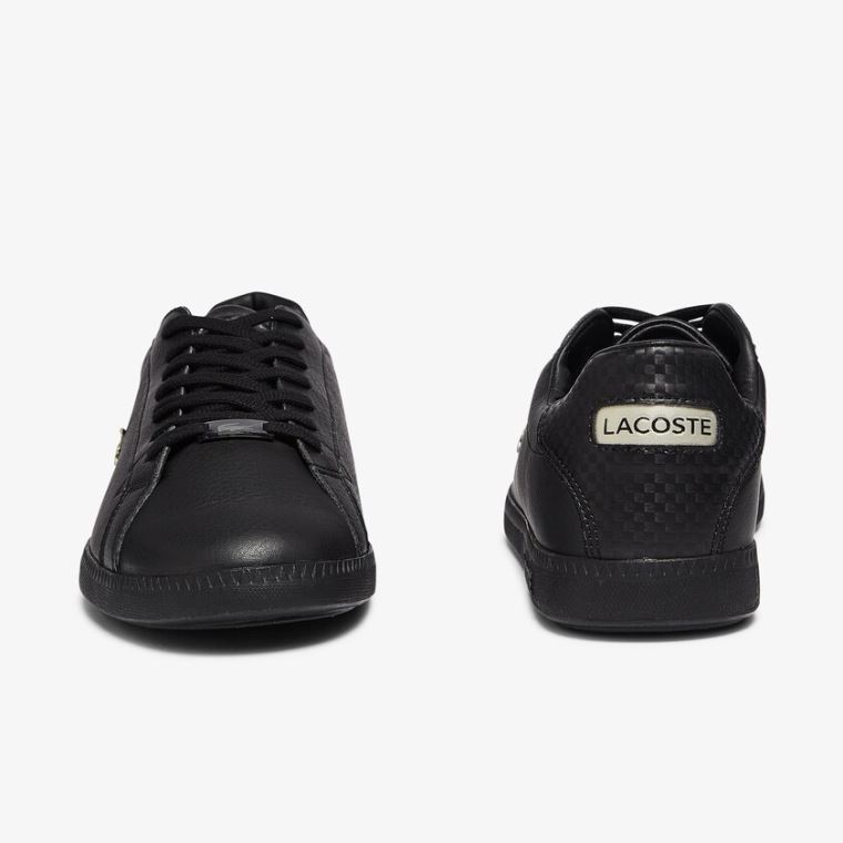 Lacoste Graduate Læder and Syntetická Sneakers Černé | pEKZkIbO