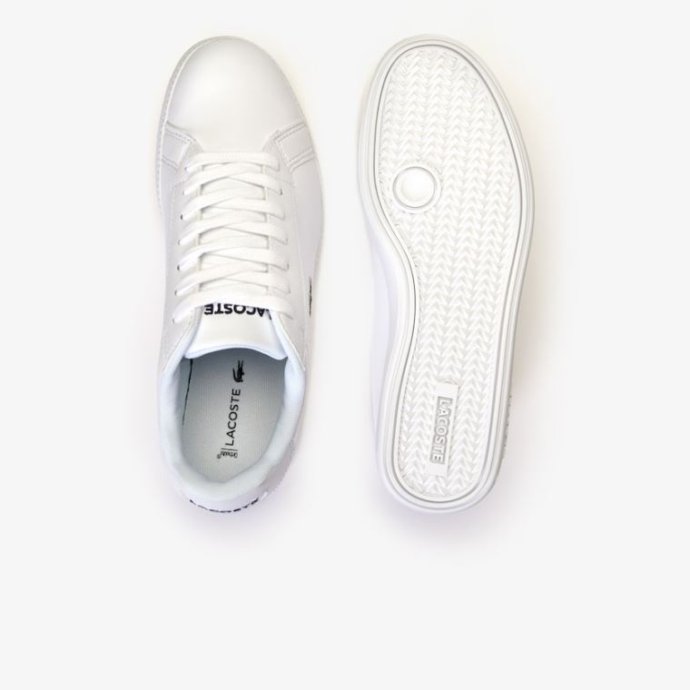 Lacoste Graduate Tonal Læder Sneakers Bílé | IoFqLudr