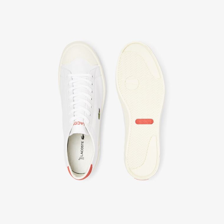 Lacoste Gripshot Læder Sneakers Bílé Béžový | n2m0hYM3