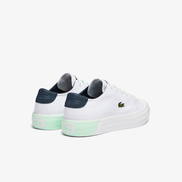 Lacoste Gripshot Platene and Læder Sneakers Bílé Světle Blankyt | ePnAhgQU