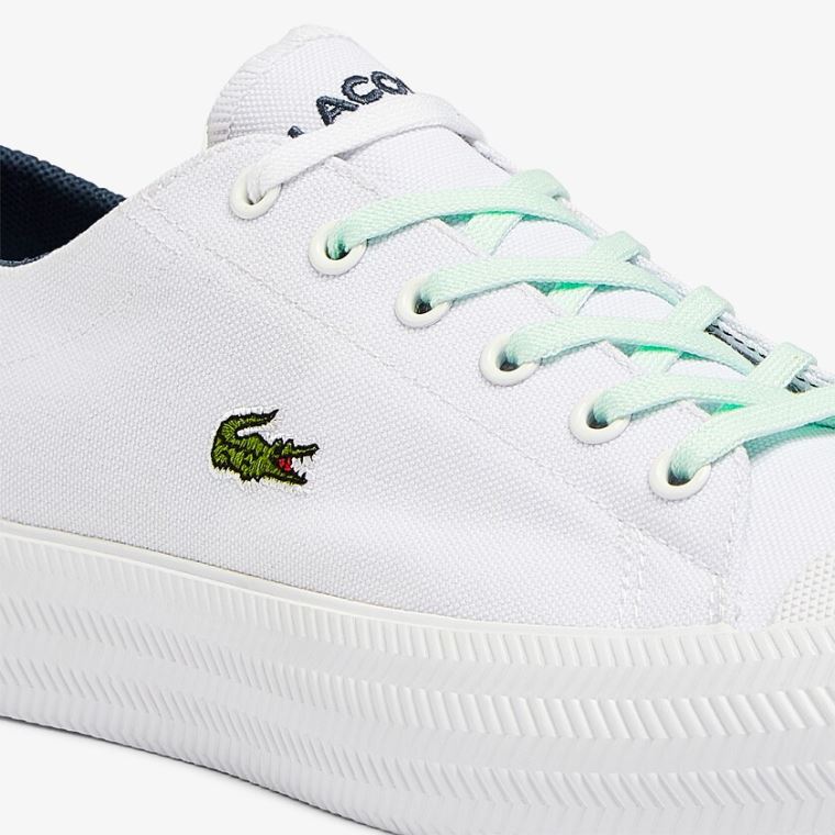 Lacoste Gripshot Platene and Læder Sneakers Bílé Světle Blankyt | ePnAhgQU