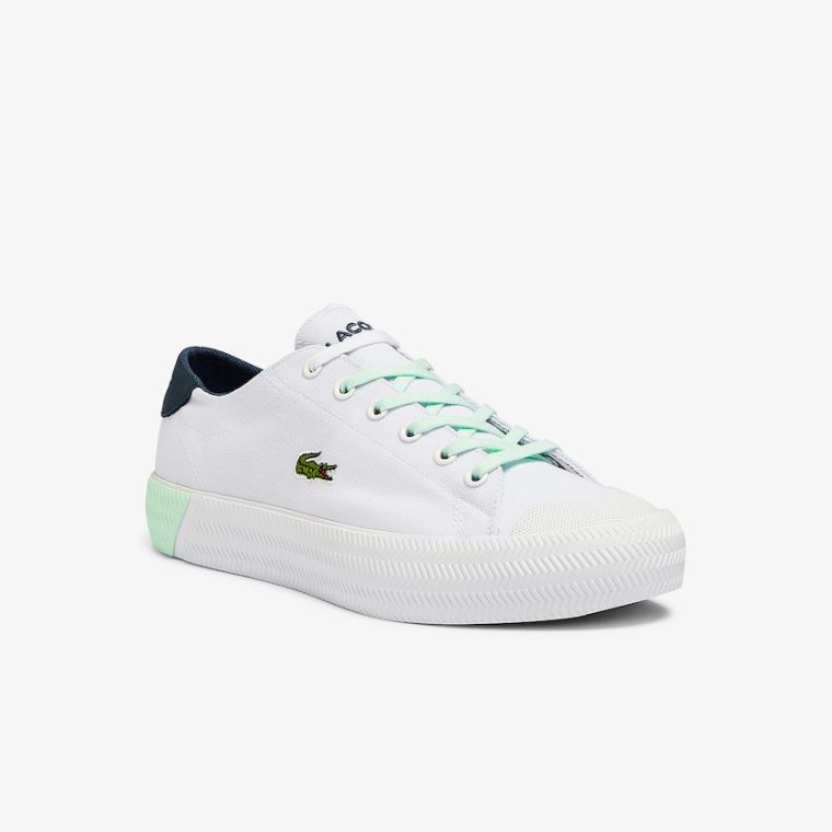 Lacoste Gripshot Platene and Læder Sneakers Bílé Světle Blankyt | ePnAhgQU