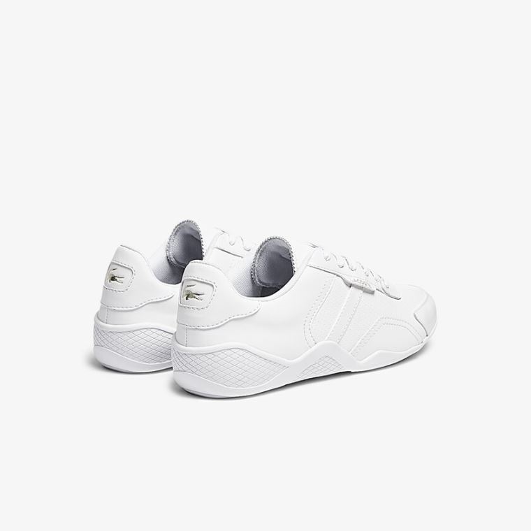 Lacoste Hapona Læder and Syntetická Sneakers Bílé | kgO79Ufu