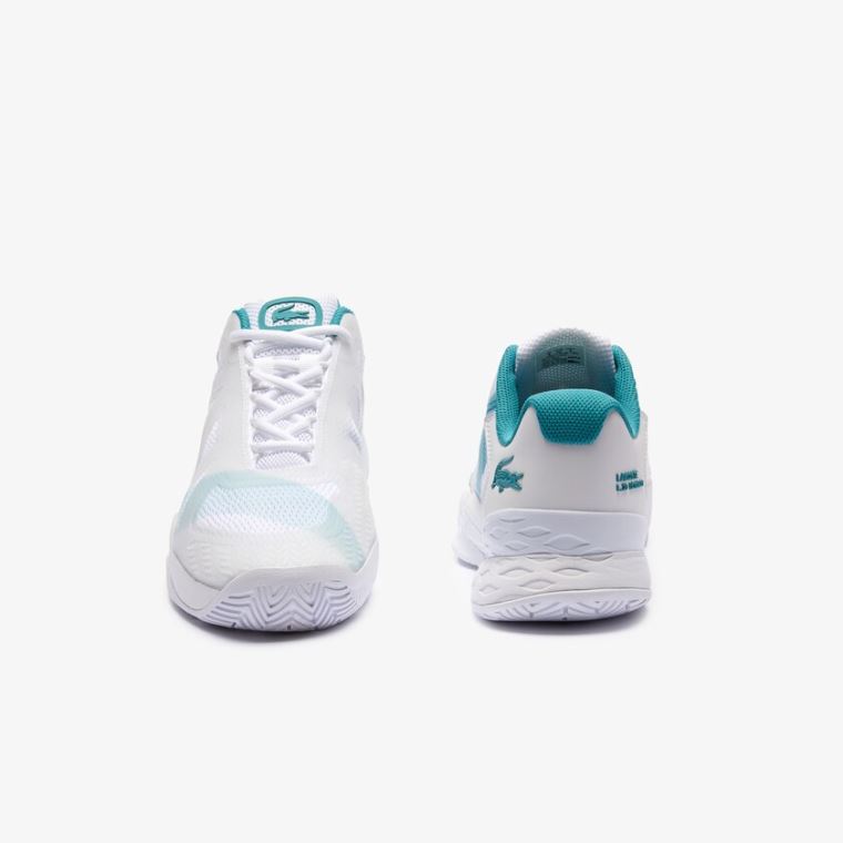 Lacoste LC Scale L20 Textilní and Syntetická Sneakers Bílé Tyrkysové | A4TwjWCd