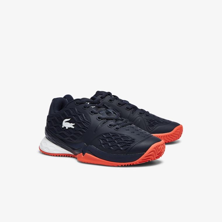 Lacoste LC Scale Roland Garros Textilní Sneakers Tmavě Blankyt Červené | 4WD7w9vV