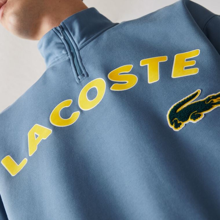 Lacoste LIVE Branded Bavlněné Fleece Sweatshirt Blankyt | sl5o8vZl