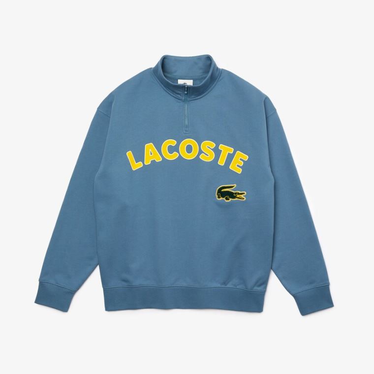 Lacoste LIVE Branded Bavlněné Fleece Sweatshirt Blankyt | sl5o8vZl