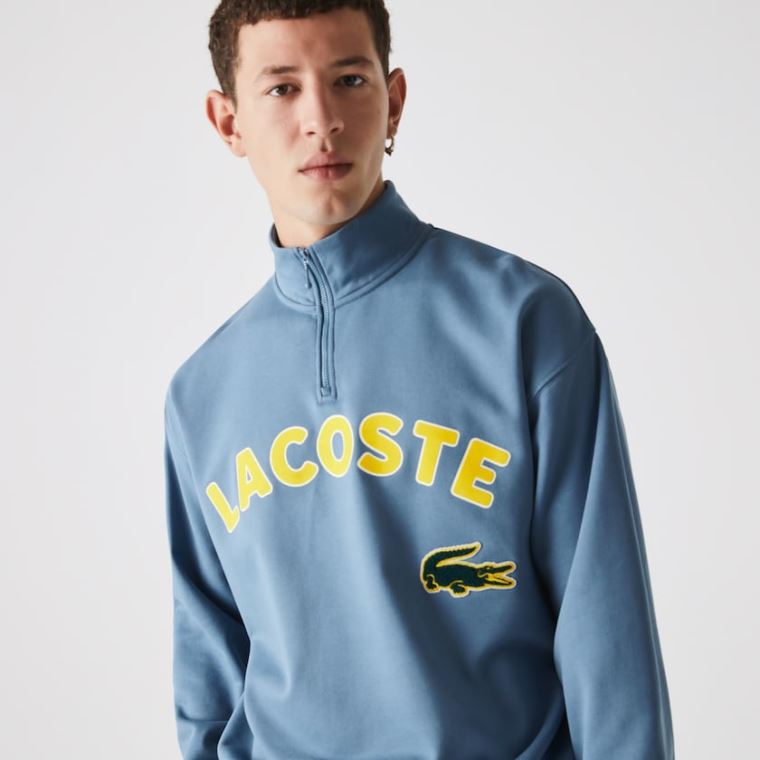 Lacoste LIVE Branded Bavlněné Fleece Sweatshirt Blankyt | sl5o8vZl