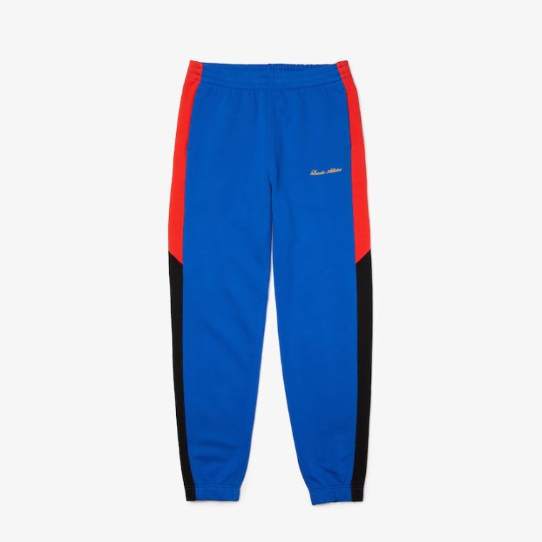 Lacoste LIVE Embroidered Two-Tone Track Pants Blankyt Bílé | h7H7GPf4