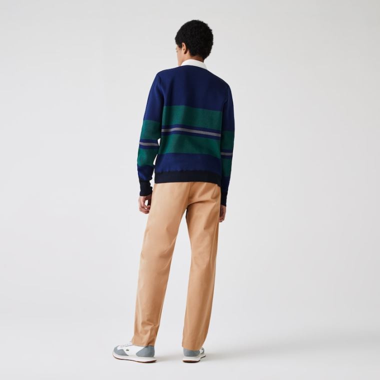 Lacoste LIVE Five-Pocket Chino Pants Béžový | ftFQL3Ia