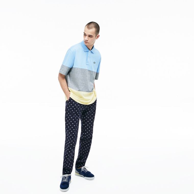 Lacoste LIVE Skinny Fit Chinos Tmavě Blankyt Blankyt Bílé | dVTHGWIT