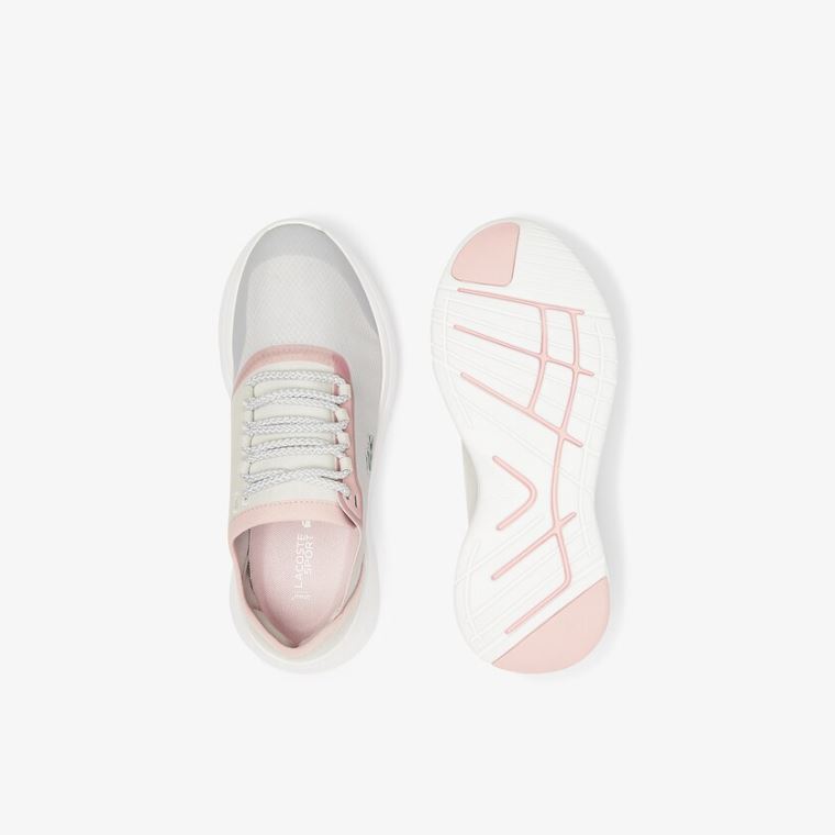 Lacoste LT Fit Syntetická and Textilní Sneakers Světle Šedé Světle Růžové | qxfoEvxI