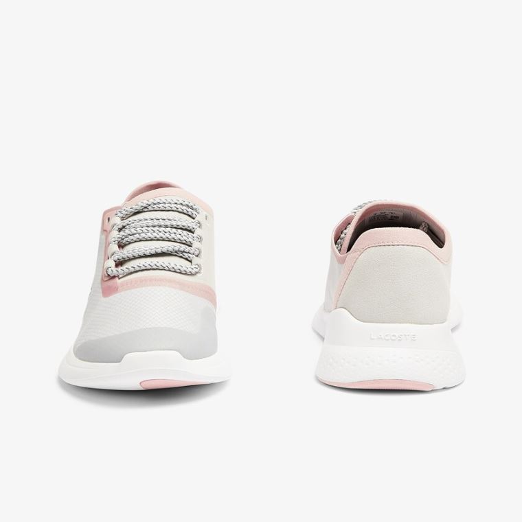 Lacoste LT Fit Syntetická and Textilní Sneakers Světle Šedé Světle Růžové | qxfoEvxI