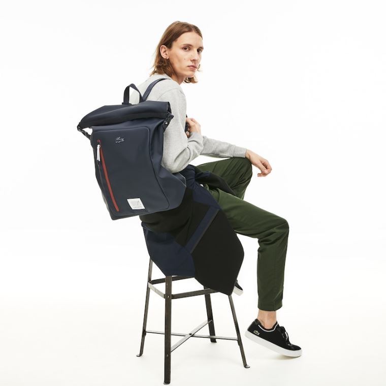 Lacoste L.12.12 Concept Backpack Tmavě Blankyt | kpuLlzab