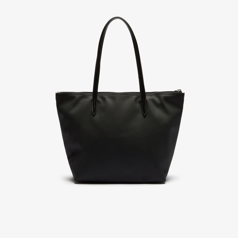 Lacoste L.12.12 Concept Small Zip Tote Bag Černé | KAMRlOpP