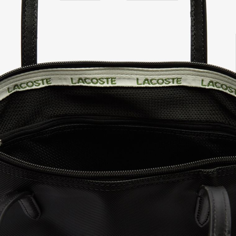 Lacoste L.12.12 Concept Small Zip Tote Bag Černé | KAMRlOpP