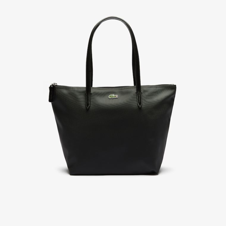 Lacoste L.12.12 Concept Small Zip Tote Bag Černé | KAMRlOpP