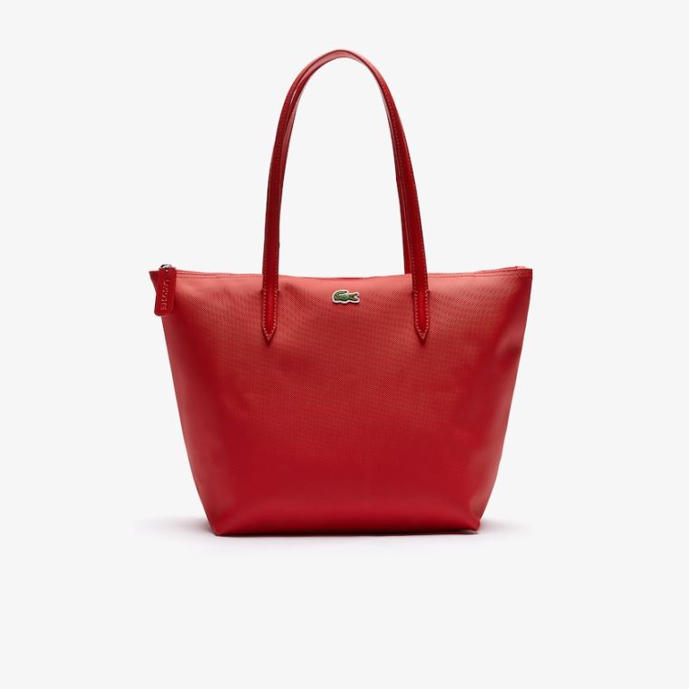 Lacoste L.12.12 Concept Small Zip Tote Bag Červené | T4V9XUCC