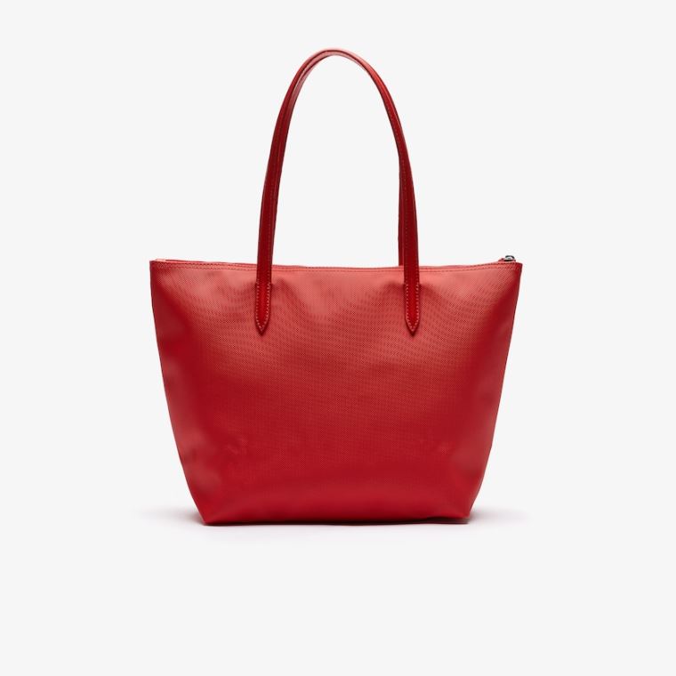 Lacoste L.12.12 Concept Small Zip Tote Bag Červené | T4V9XUCC