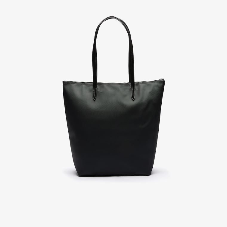 Lacoste L.12.12 Concept Vertical Zip Tote Bag Černé | 1xtVDnWb