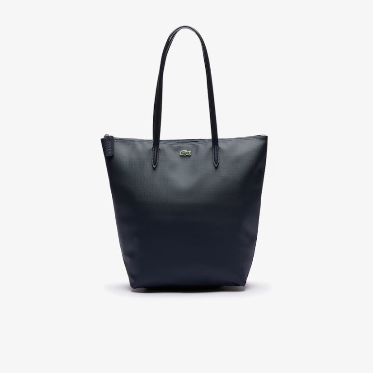 Lacoste L.12.12 Concept Vertical Zip Tote Bag Tmavě Blankyt Blankyt | gzfYwMja