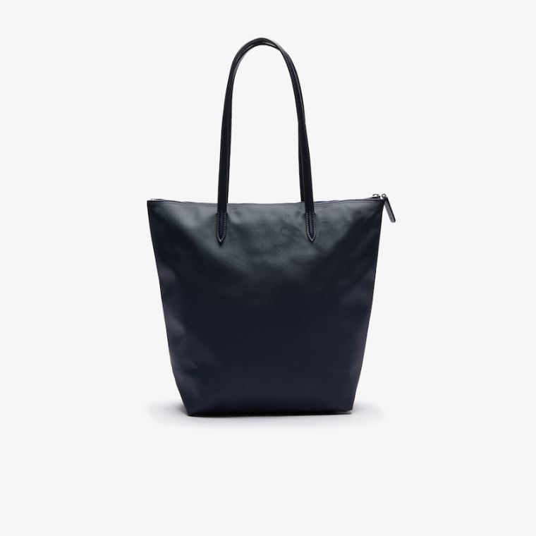 Lacoste L.12.12 Concept Vertical Zip Tote Bag Tmavě Blankyt Blankyt | gzfYwMja