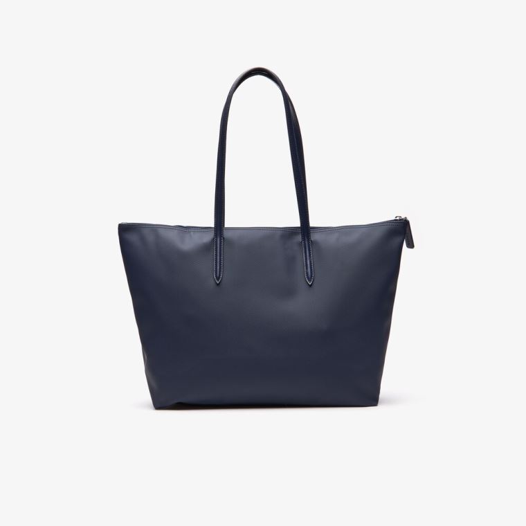 Lacoste L.12.12 Concept Zip Tote Bag Tmavě Blankyt Blankyt | lGci0Z7l