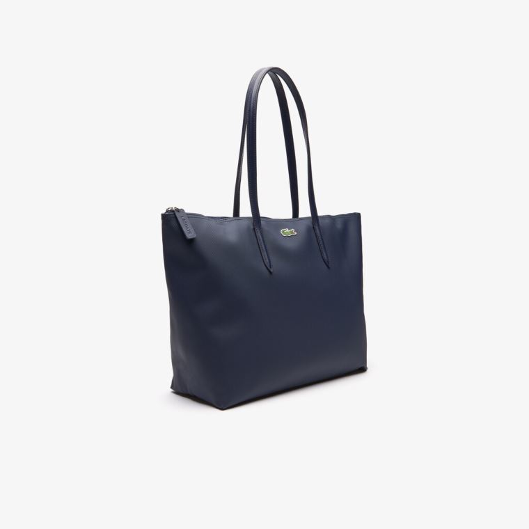 Lacoste L.12.12 Concept Zip Tote Bag Tmavě Blankyt Blankyt | lGci0Z7l