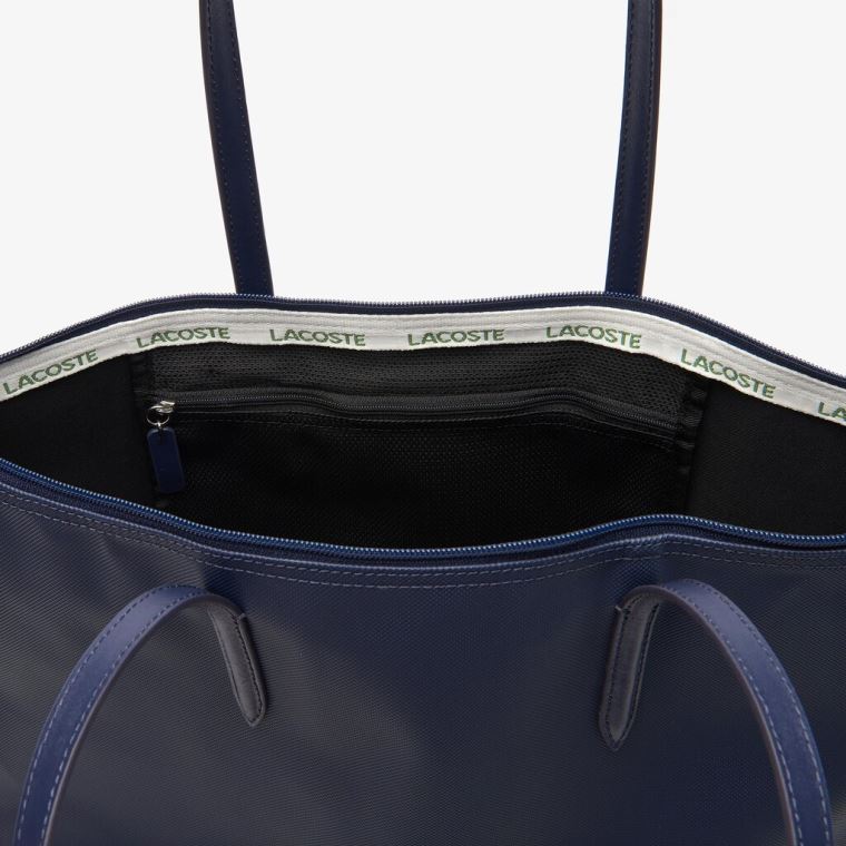 Lacoste L.12.12 Concept Zip Tote Bag Tmavě Blankyt Blankyt | lGci0Z7l