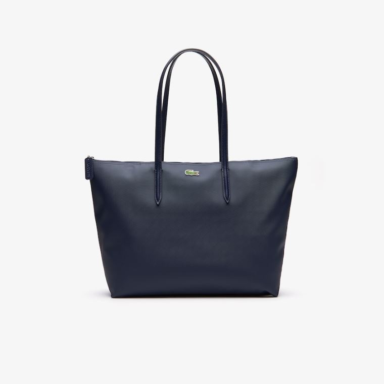 Lacoste L.12.12 Concept Zip Tote Bag Tmavě Blankyt Blankyt | lGci0Z7l