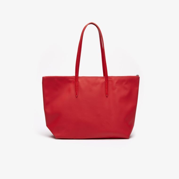 Lacoste L.12.12 Concept Zip Tote Bag Červené | TjwI5FAs