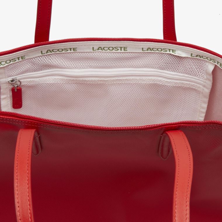 Lacoste L.12.12 Concept Zip Tote Bag Červené | TjwI5FAs