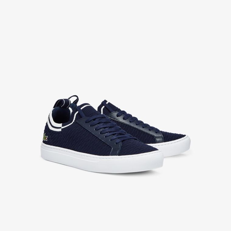 Lacoste La Piquée Textilní Sneakers Tmavě Blankyt Bílé | BrTexSzX