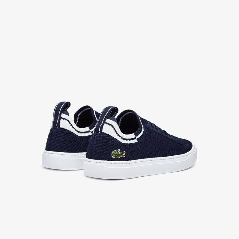 Lacoste La Piquée Textilní Sneakers Tmavě Blankyt Bílé | BrTexSzX