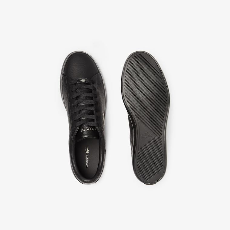 Lacoste Lerond Læder and Syntetická Sneakers Černé | fQPv69rV