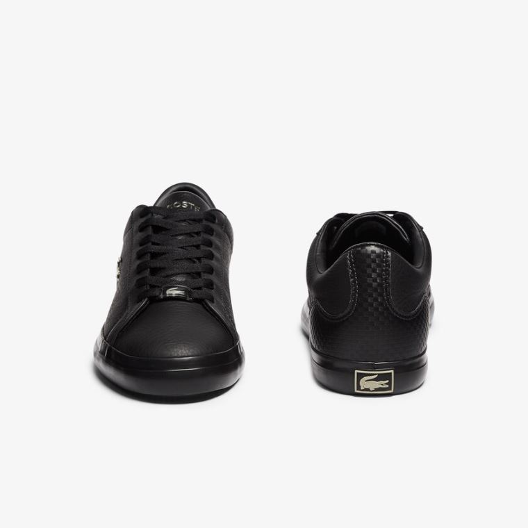 Lacoste Lerond Læder and Syntetická Sneakers Černé | fQPv69rV