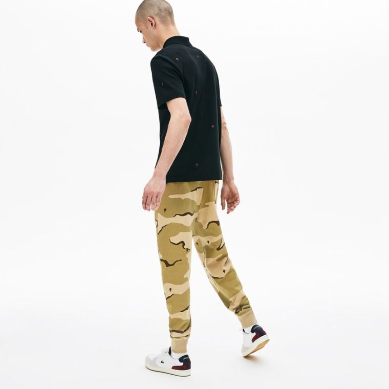 Lacoste Live Rose Embroidered Camo Sweatpant Béžový Bílé | o60cbkgE