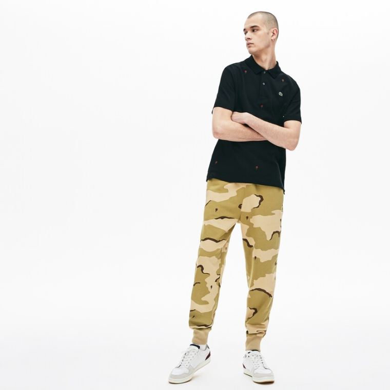 Lacoste Live Rose Embroidered Camo Sweatpant Béžový Bílé | o60cbkgE